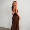 Summer European & American Style Backless Bandage Slim Fit Evening Dress for Women