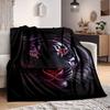 1pc Tiger Face Artwork Blanket Lightweight Blanket Throw Blanket For Sofa, Bed, Travel, Camping, Livingroom, Office, Couch, Chair Yy251010056