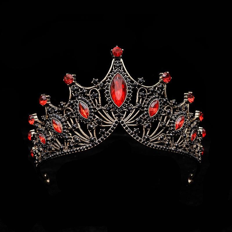 Hair Dress Jewelry Vintage Headwear Baroque Princess Queen Elegant Rhinestone For Wedding Tiara Crown Hair Accessories