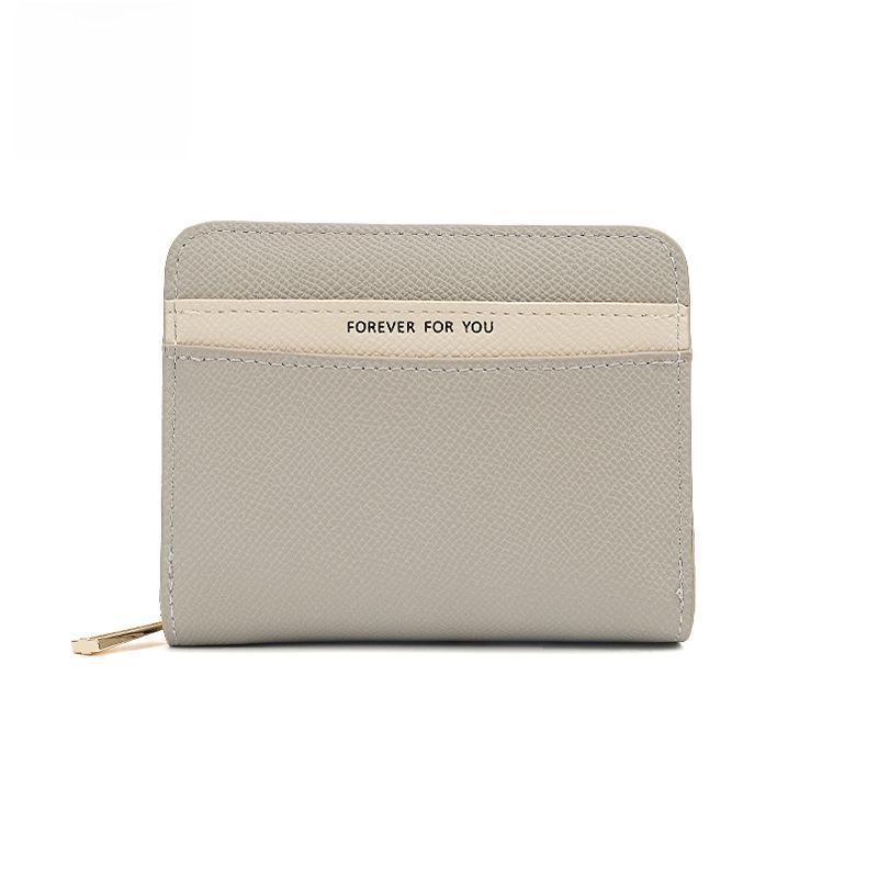 

Chaobang Корейская Мода Женский Кошелек: Новый стиль, Большая вместимость, Много слотов для карт, Короткий дизайн серый