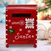 Christmas Mailbox For Letters To Santa, Festive Outdoor Metal Holiday Mail Letter Collector, North Pole Express Decorative Mailbox
