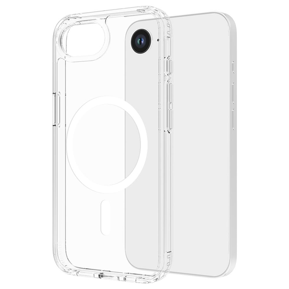 

Чехол для iPhone 16e, совместимый с MagSafe, ТПУ рамка, акриловая задняя крышка для телефона, скин, на ощупь Transparent