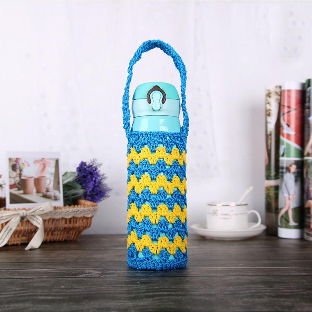 Reusable Cup Sleeve Pouch Knitted Water Bottle Bag Water Bottle Cover Water Bottle Accessories