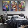 Nordic Street Graffiti Art Animal Canvas Abstract Rabbit Koala Tiger Orangutan Poster Office Living Room Home Decoration Mural No Frame