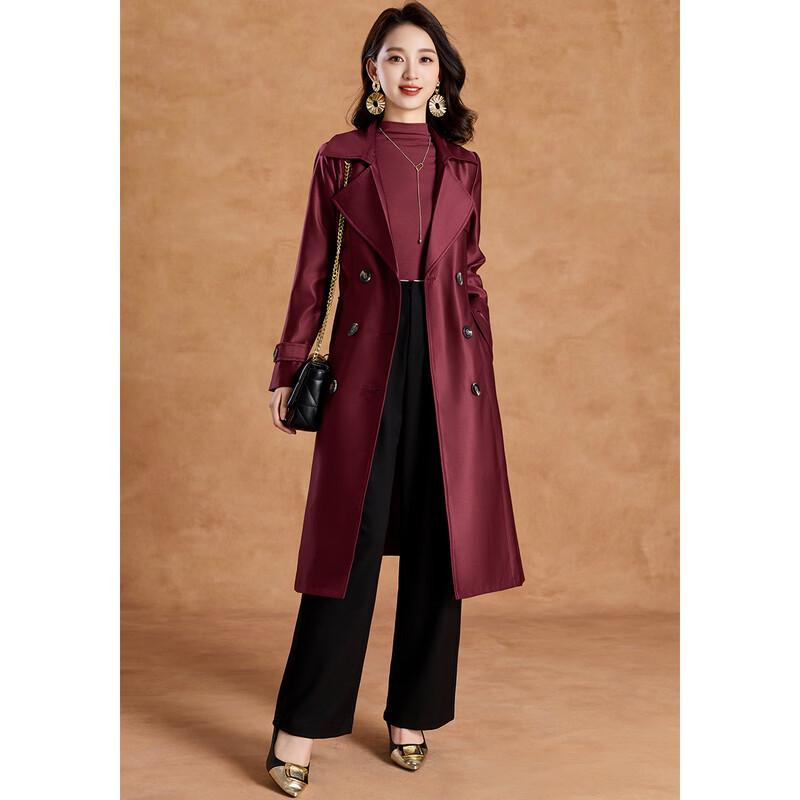 Kabei'er Women's Chic British Style Long Trench Coat