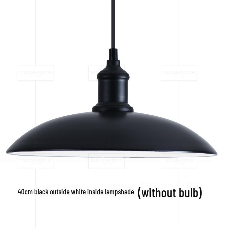 Nordic Loft Retro Industrial Pendant Light - Creative Wrought Iron Single Head Lampshade for Cafe and Bar