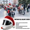 Santa Cyklistická přilba Vánoční Motocyklová přilba Celoobličejová Bezpečná čepice Santa Claus Závodní čepice Veselé Vánoce dekorace dárek