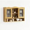 90CM Retro 2 Door Sliding Cabinet Three Layers of Storage Space,Suitable for Bathrooms,Kitchens,Dining Rooms,Natural