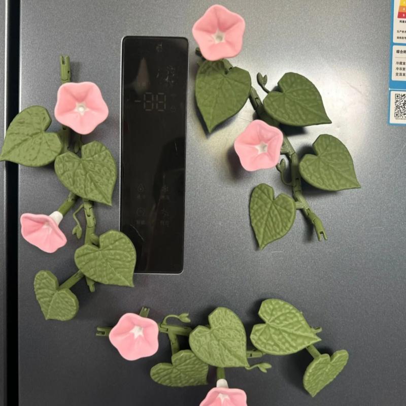 Magneti per Frigorifero Campanula Stampati 3D, Magneti per Frigorifero Edera Decorazione Pianta Decorazione Casa Combinazione