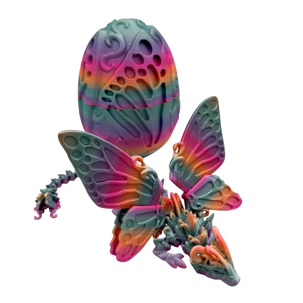 3D Printed Dragon Suit 3D Printed Dragon Egg With Articulated Dragon Inside Crystal Dragon Toy Adults Kids Toys Mystery Dragon