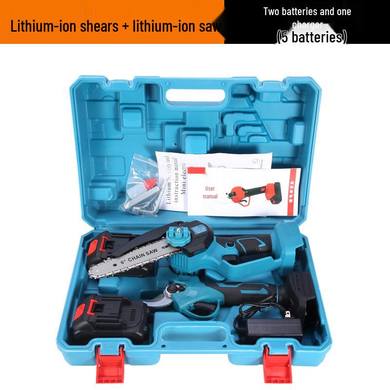 Bei Xu Electric Pruning Shears Set: Brushless Lithium Battery Saw for Garden and Fruit Tree Pruning