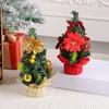 Kleine Feiertagsdekorationen für Büro-Mini-Weihnachtsbaum Schreibtisch, Künstliche Kiefer Tischdekoration, Nadel Wiederverwendbar Festlicher Mittelpunkt Home Office,