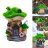 Resin Mushroom House with Solar Light for Garden Decors and Outdoor Enhancement Housewarming Gift