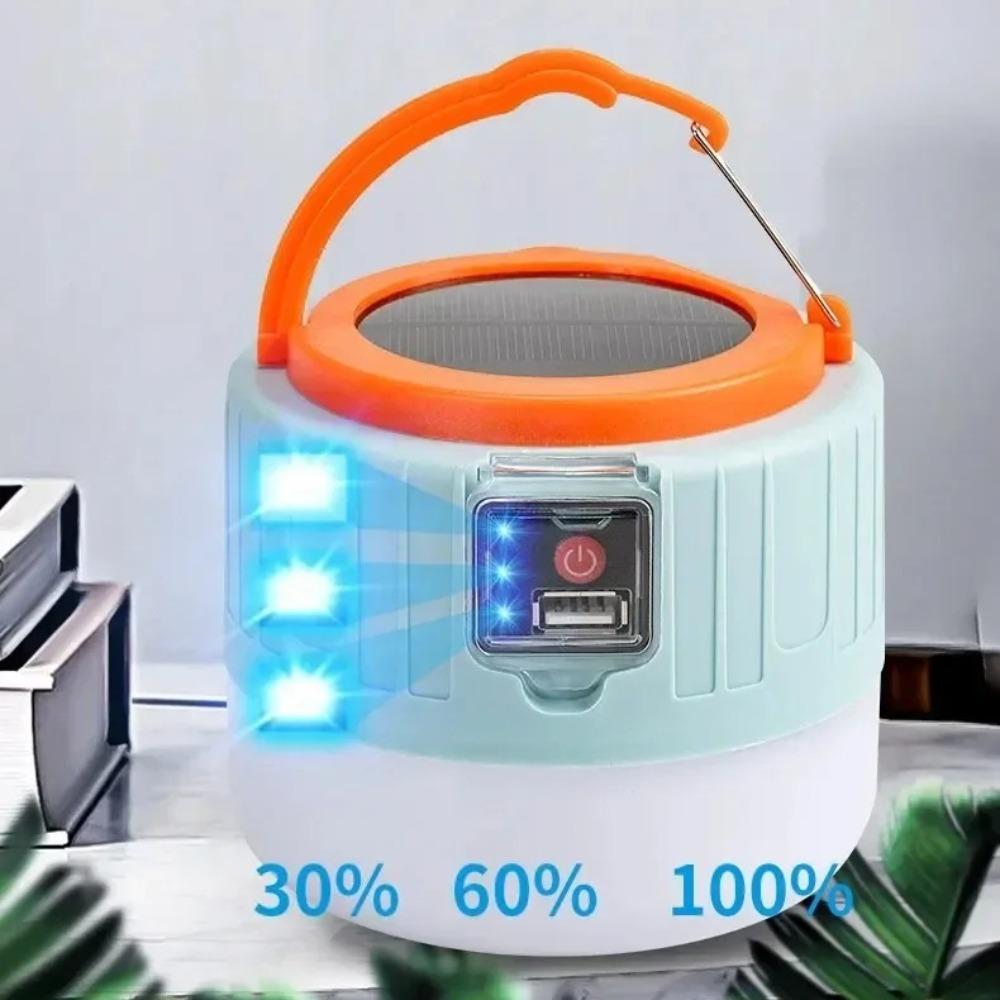 USB Rechargeable High Power LED Camping Light Portable Lantern Outdoor Tent Lamp with Emergency Lighting for BBQ Hiking