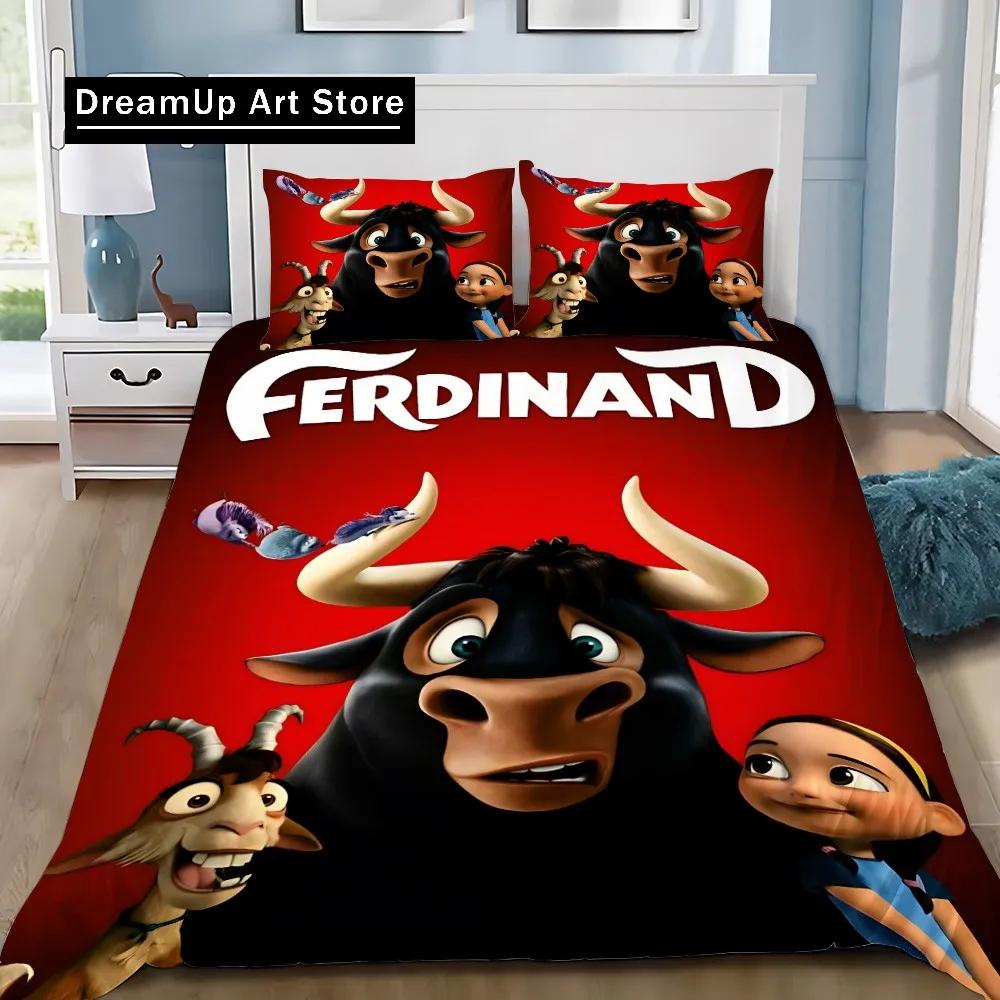 Cute Animal F-Ferdinand Printed Bedding Set Boys Girls Twin Queen King Size Duvet Cover Pillowcase Bed boys Adult Birthday Gifs
