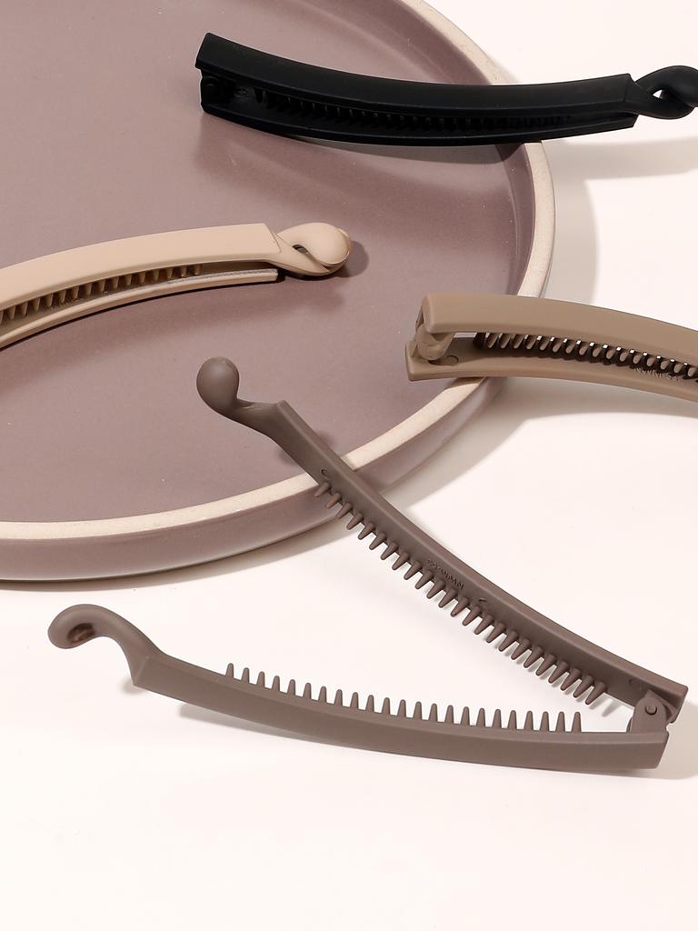 4 STK Große Haarspangen für Frauen und Mädchen, Rutschfeste Kämme Starker Halt Zopfgummi-Clips für Mitteldickes Haar.