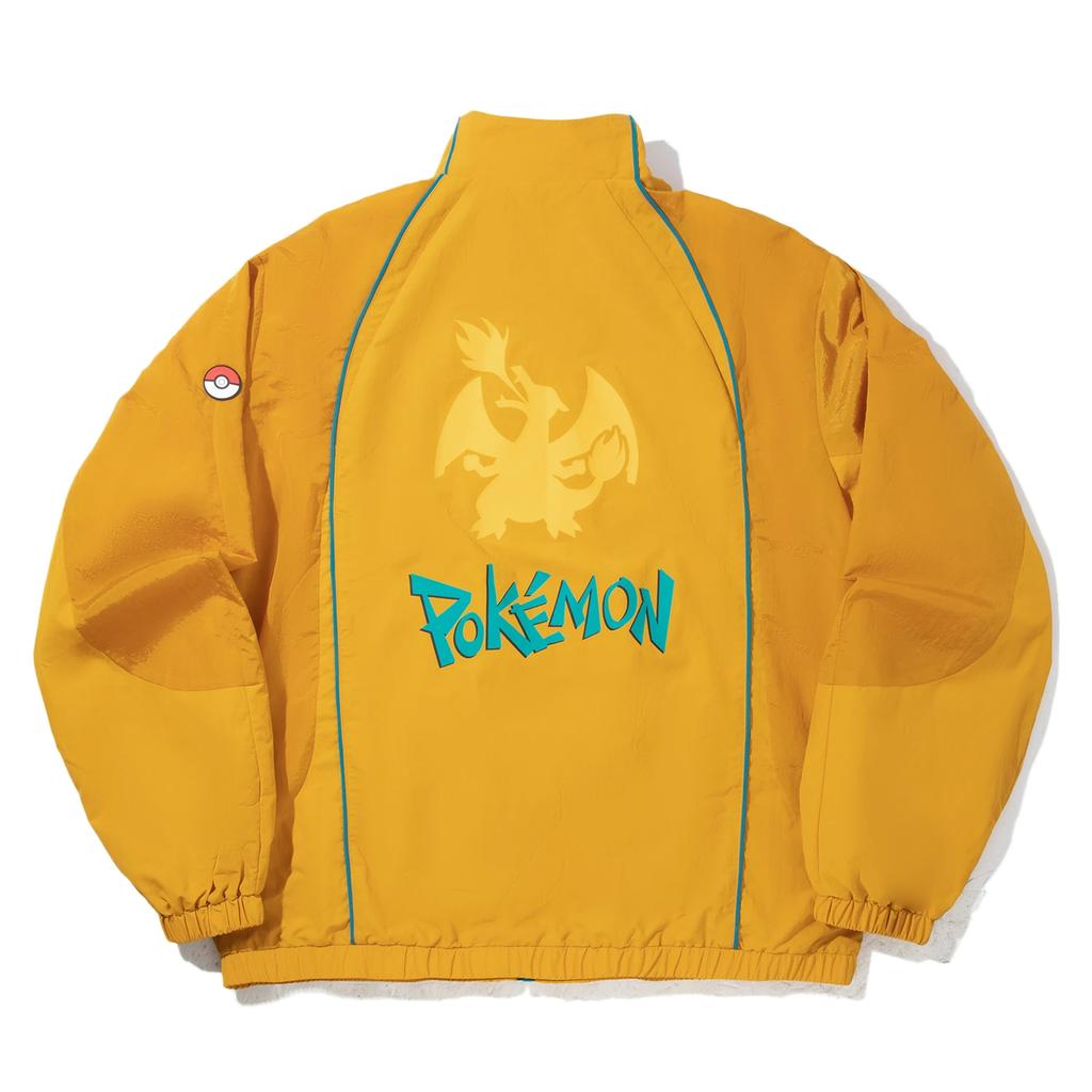 Li Ning X Pokemon Casual Letter Cartoon Print Stand Collar Loose Sports Jacket Men Jacket AFDVJ47-2