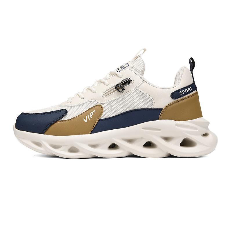 Spring and Autumn New Mesh Breathable Sports Casual Shoes Student Lightweight Shock Absorption Non-slip Mountaineering Non-slip Daddy Shoes
