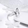 Adjustable Sterling Butterfly Ring Women Men Vintage Geometric Animal Jewelry 2025 Collection