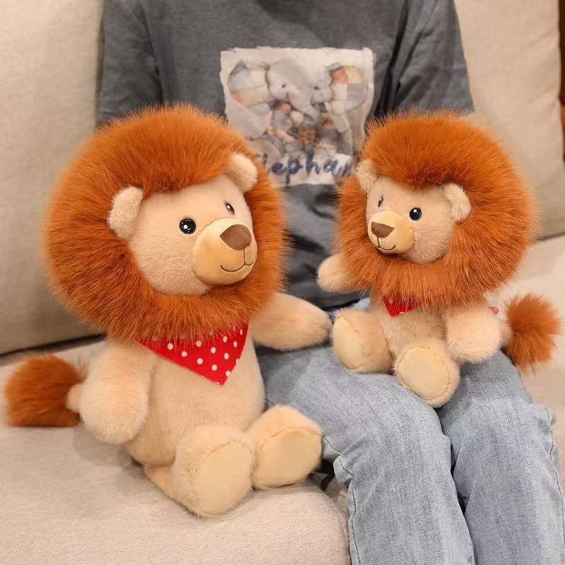 Latest Simulation Lion King Doll Kawaii Plush Toy Handmade Doll Cartoon Anime Cute Children's Birthday Gift Doll Halloween