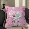 E-Esther Bunny Cartoon Cushion Cover Decorative Pillow Sofa Home Decor Case Pillow Cases