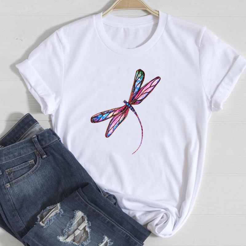 Dandelion Ins Casual Printed Europe and The United States Clothing Top Shortsleeved Tshirt Graphic T Shirts Women Clothing