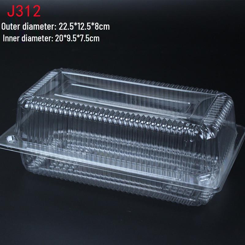 Transparent Disposable Pastry Packaging Box for Cakes and Bread