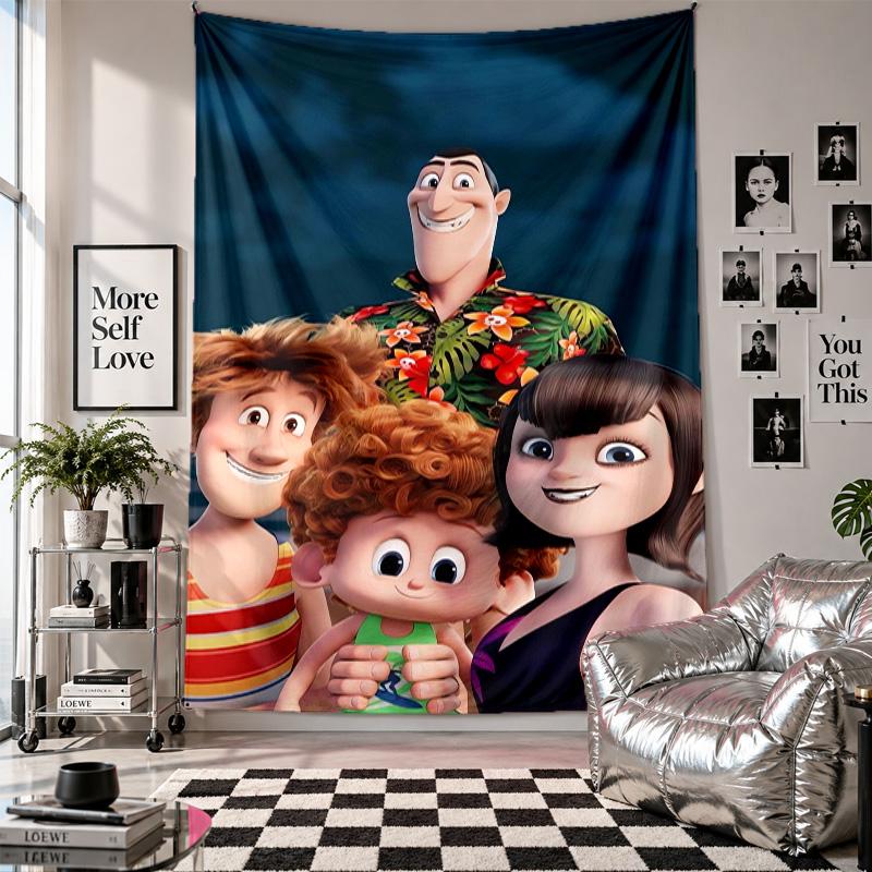 Wall TapestryHotel Transylvania Art Hanging Cloth Decorative Background Cover for Room Decoration