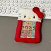Plush Cute Korean Style Card Holder: Student Backpack Pendant & Bus Pass Cover