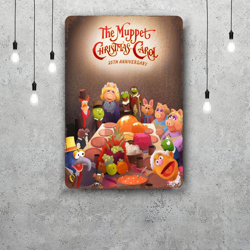 MINISO The Muppet Christmas Carol Funny Bar Metal Sign, Retro Plaque, Vintage Sign, Alcohol Drinker, Pub,Kitchen Wall Decoration