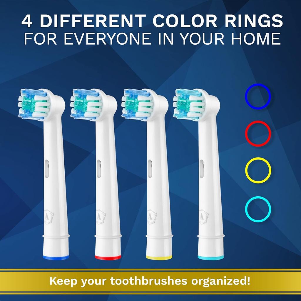 Toothbrush Heads Compatible with Oral B - 16 Pack Aster Toothbrush Head Compatible with Oral