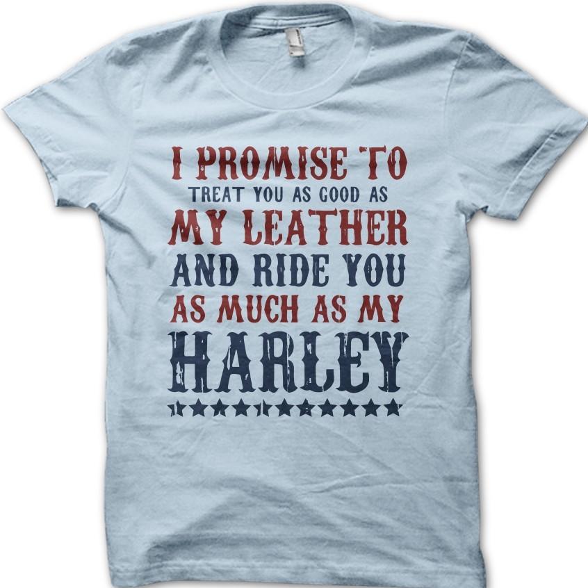 I Promise Vintage Biker Motorcycle Classic Harley Biker T-Shirt 6060 2XL