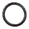 Miyabi Extra Thick Steering Wheel New Break Double Stitch Black X Cover, Quilt, Diamond, 2HS, Red, MHC-BQW-2HSBKWI