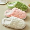 Winter Solid Color Cotton Slippers New Cute Indoor Home Warm Non-slip Cotton Mop