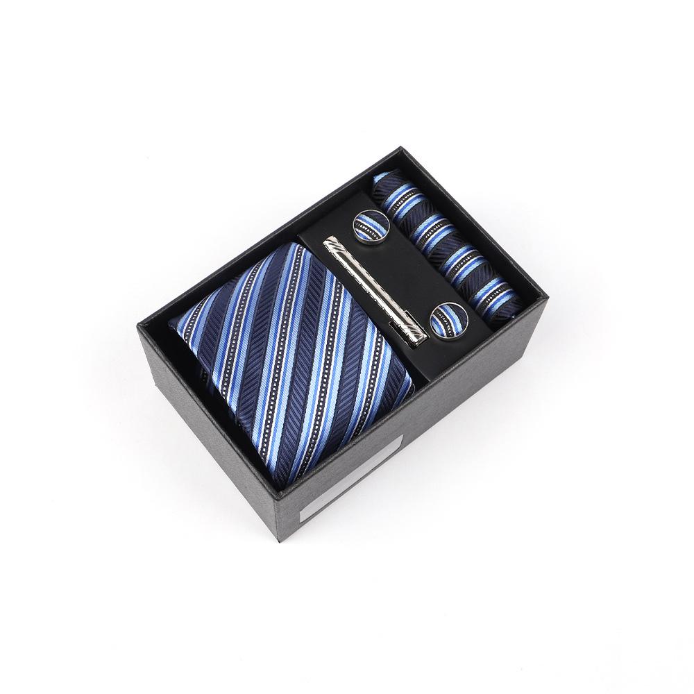 Luxury Men's Tie Gift Box with High-End Jacquard Embroidery