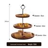 Japanese Style Acacia Wood 3-Tier Serving Tray