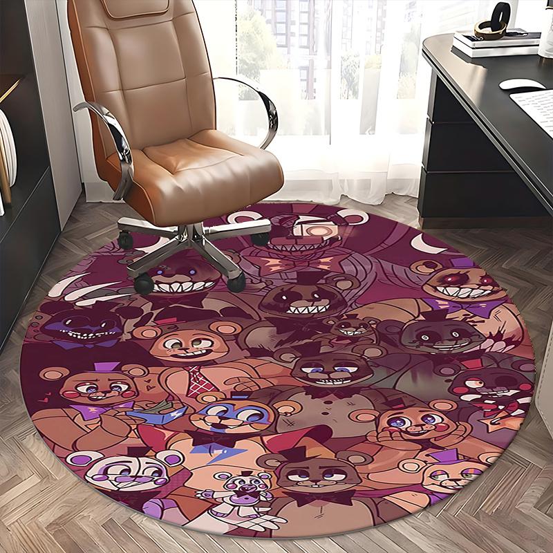 Five Nights at Freddy's,FNAF Chair mat Round Rug Office carpet, Non slip, Suitable for Living Rooms, Bedrooms,Decor1205876a