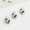 Sterling Silver Zodiac Snake Spacer Beads for DIY 3D Handmade Rope Bracelets