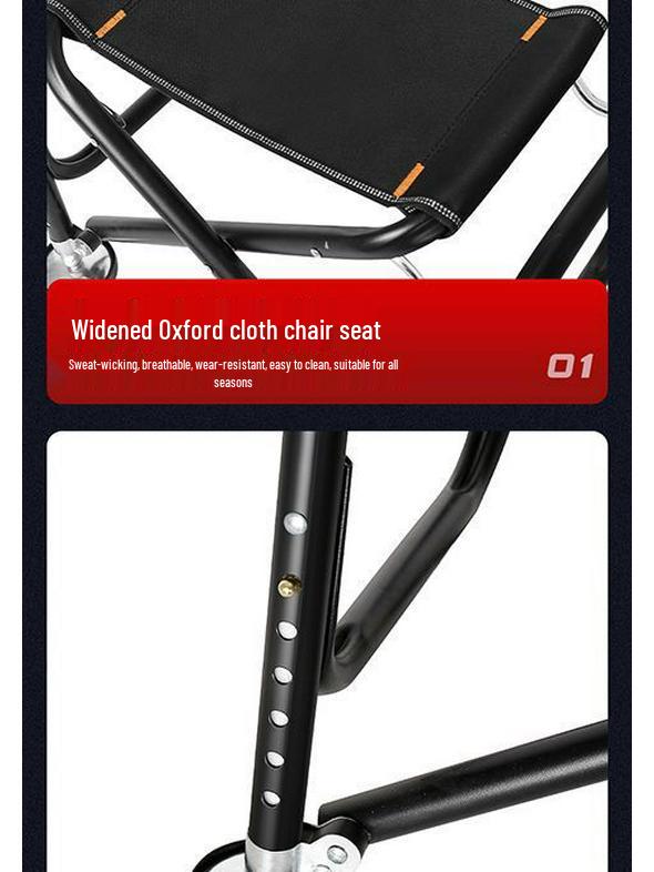 Jiangshan Multifunctional Folding Fishing Chair - Portable Reclining All-Terrain Stool
