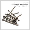 HSS 4341 Straight Handle Double Head Twist Drill Metal Drilling 9pc Double-edged Drill Bit 3-6mm Flashlight Drill Tool Accessory