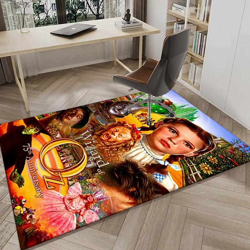 Wonderful Wizard Adventure Carpet, Chair Rug,Rug for Office Bedroom Living Rooms, Doormat Decor Fan Gift Christmas Gift