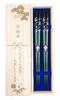 Chopsticks Cherry Blossom Comes with a Designer Paulownia Wood Box and Perfect for a 66th Birthday A Great Gift for Cherry Blossom Couple's [Silver