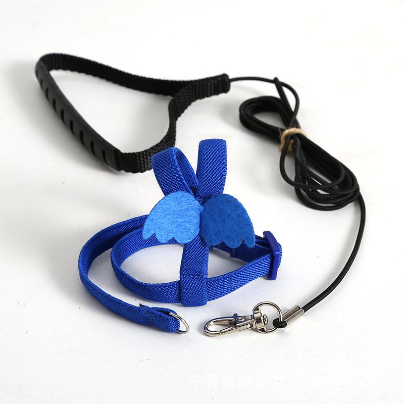 Accesorii pentru animale de companie Ham cu frânghie de zbor pentru papagal pentru plimbare cu tracțiunea păsării, coarda elastică zburătoare, jucării pentru păsări