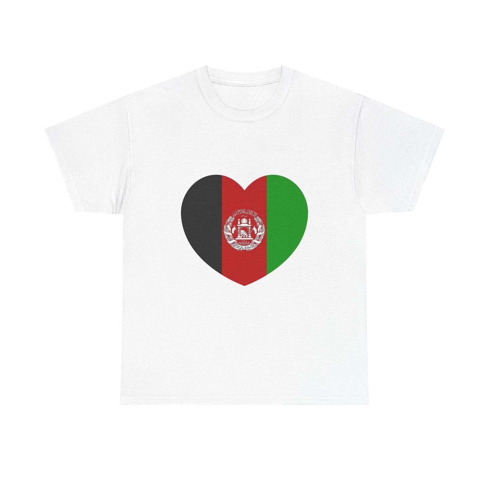 Heart Flag of Afghanistan 2002-2004 - T-Shirt XXXXL