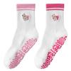 Cartoon Yoga Socks, Women's Professional Anti-slip Mid-calf Socks, Pilates Sports, Indoor Fitness, White Floor Socks