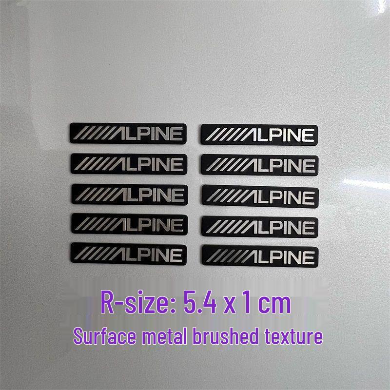 Dekorative Metallaufkleber für Auto-Audio-Lautsprecher von Bose, Harman Kardon, JBL.