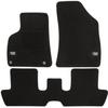 Tapis De Sol - Logo - Peugeot 3008 - Velours Noir - 3 Pièces - Ajustement Précis