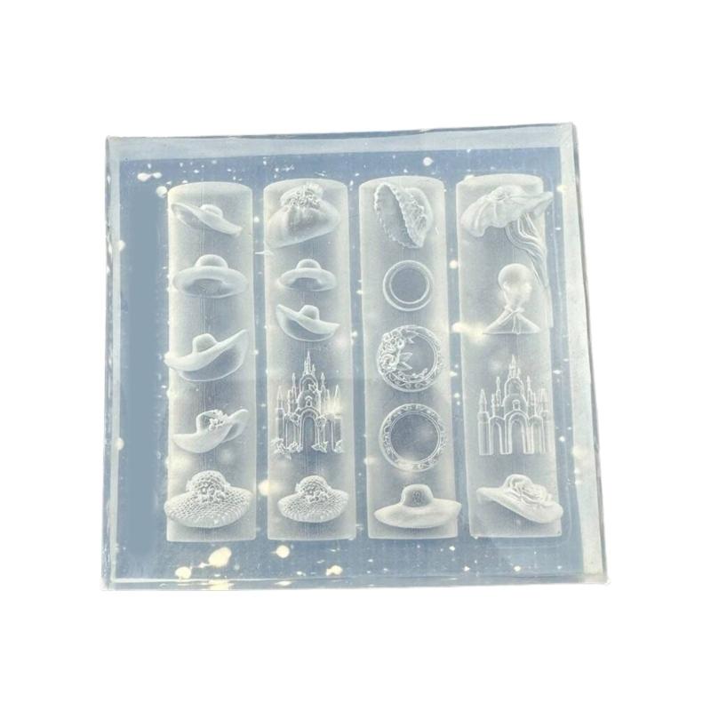 Crystals Clear Silicone Mask Mould for Masquerade Parties and Nail Art Designs