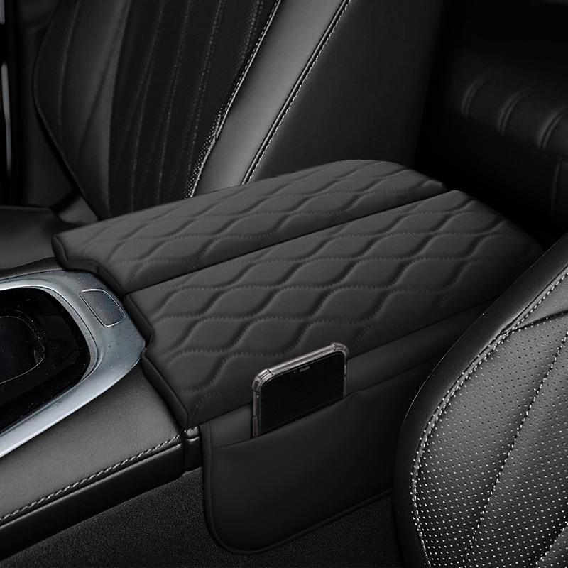 Origin A07 Center Console Armrest Cover: Leather Protection Pad for Car Interior Modification