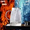 PANCY Glass Teapot, Heat-Resistant, for Electric Kettles and Direct-Stovetop Use, with Integrated Tea Strainer Lid (2000ml), Large Capacity,